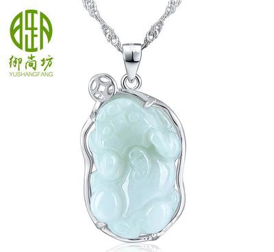 廠家直銷天然A翡翠貔貅玉墜 品質(zhì)保障，招財轉(zhuǎn)運之選